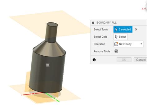 how to measure volume in fusion 360|How to create a solid body with a boundary fill .
